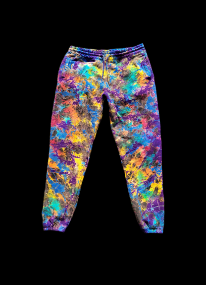 Rainbow Crackle Sweatpants